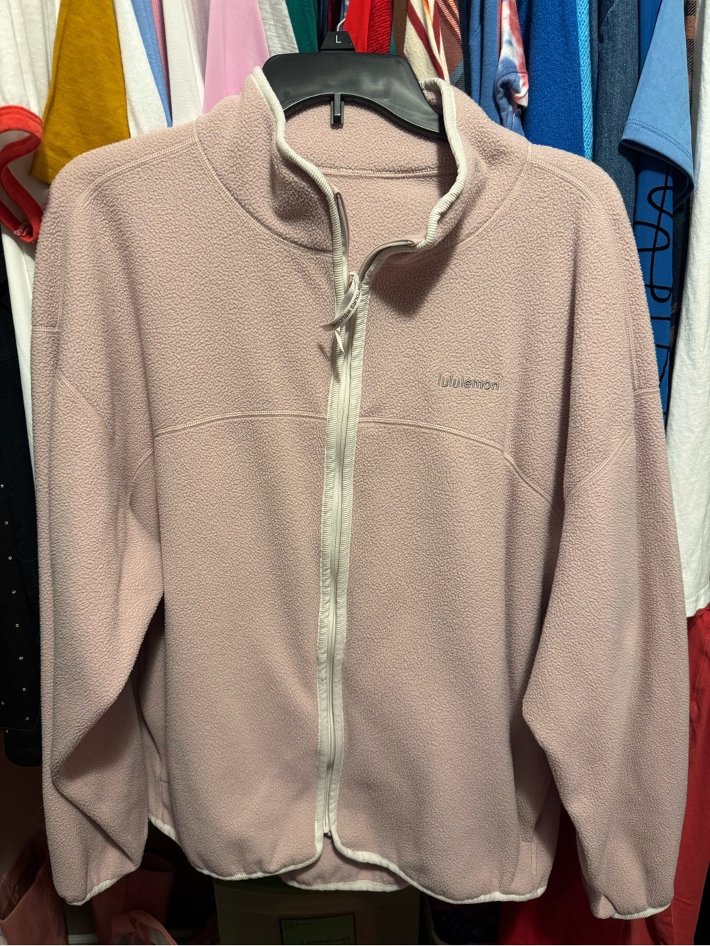 lululemon athletica Light Pink Teddy Zip-Up Jacket - Picture 2 of 2